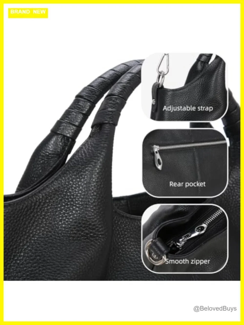 Genuine Leather Satchel Purse Crossbody Hobo Bag
